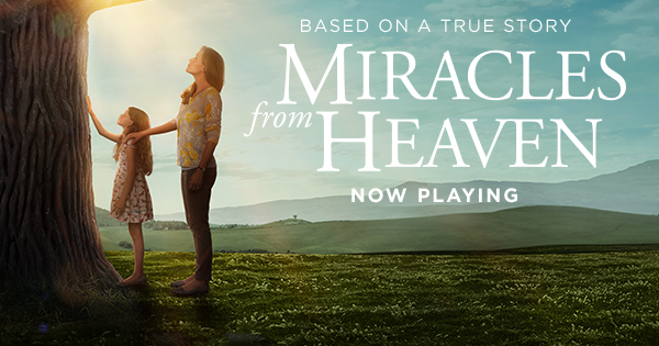 Miracles from heaven now playing